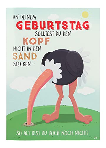 Kartka z życzeniami na urodziny (neutralna) z listem pieniężnym, niezwykła kartka urodzinowa z muzyką, sentencją i ruchomymi elementami, w zestawie koperta, 14,8 x 21 cm
