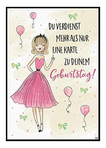 Kartka z życzeniami na urodziny (neutralna), niezwykła kartka urodzinowa z muzyką, sentencją i ruchomymi elementami, w zestawie koperta, 14,8 x 21 cm