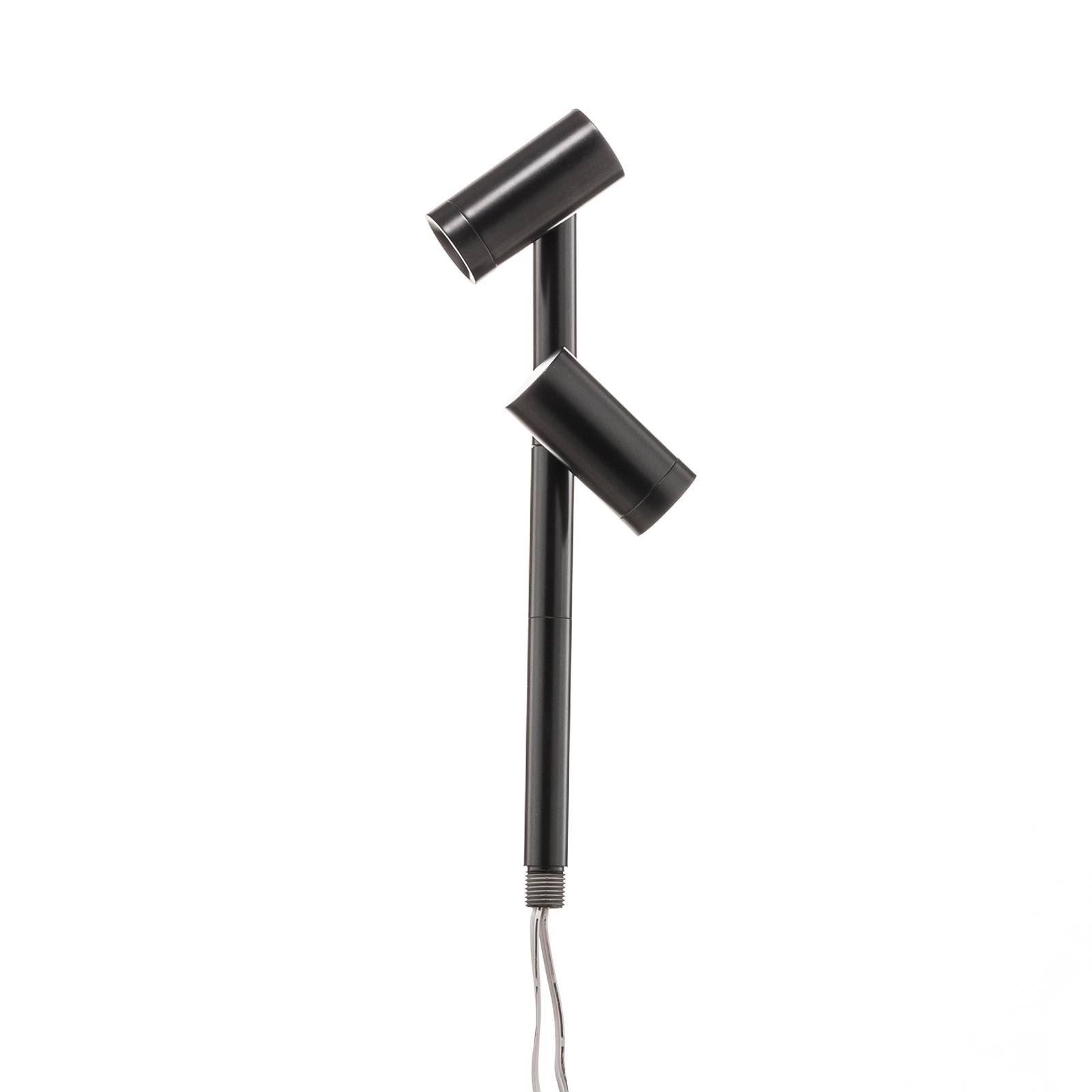 LED Duo Spot 2x3 W ww 170 mm czarny