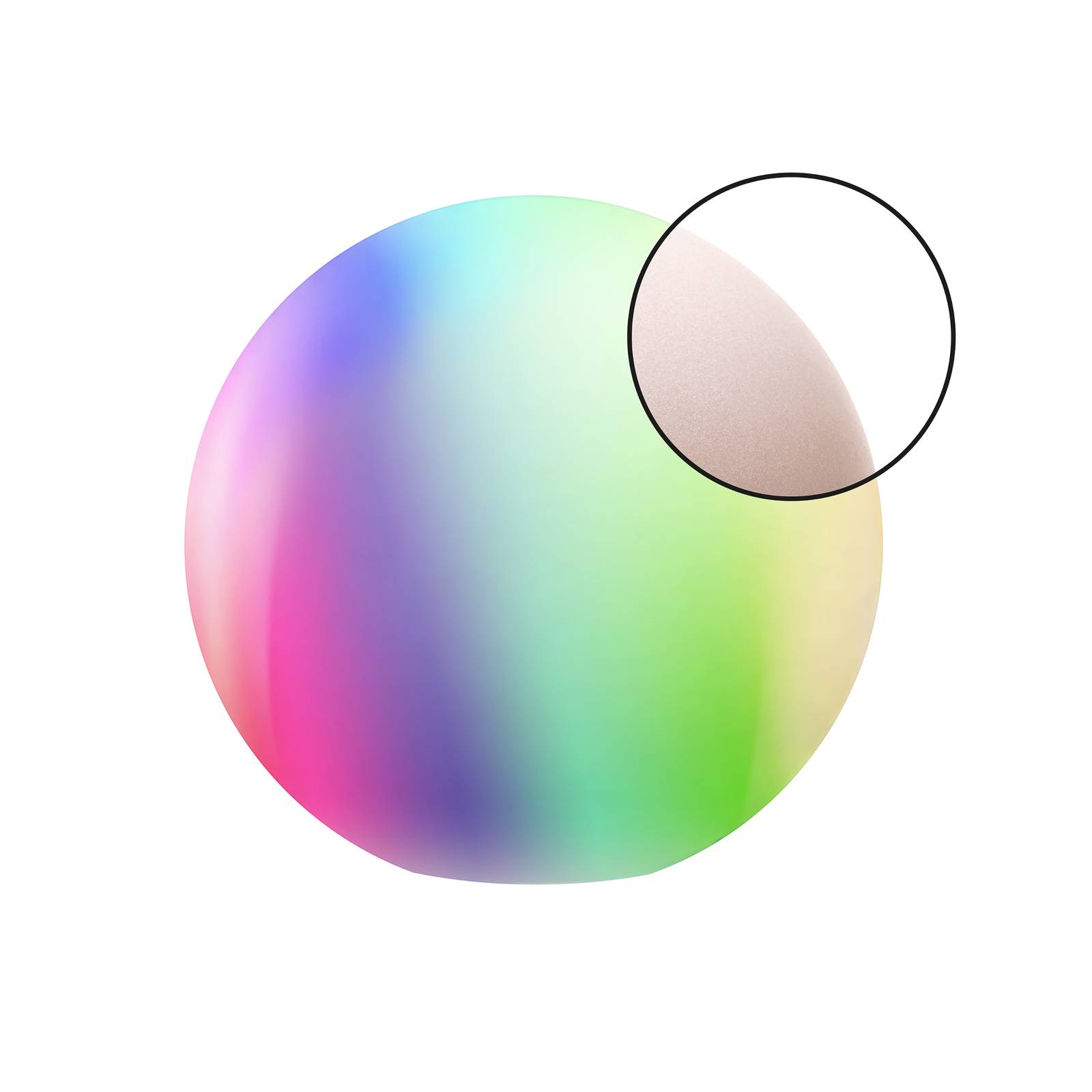 Müller Licht tint Calluna LED kula piaskowa, 50 cm