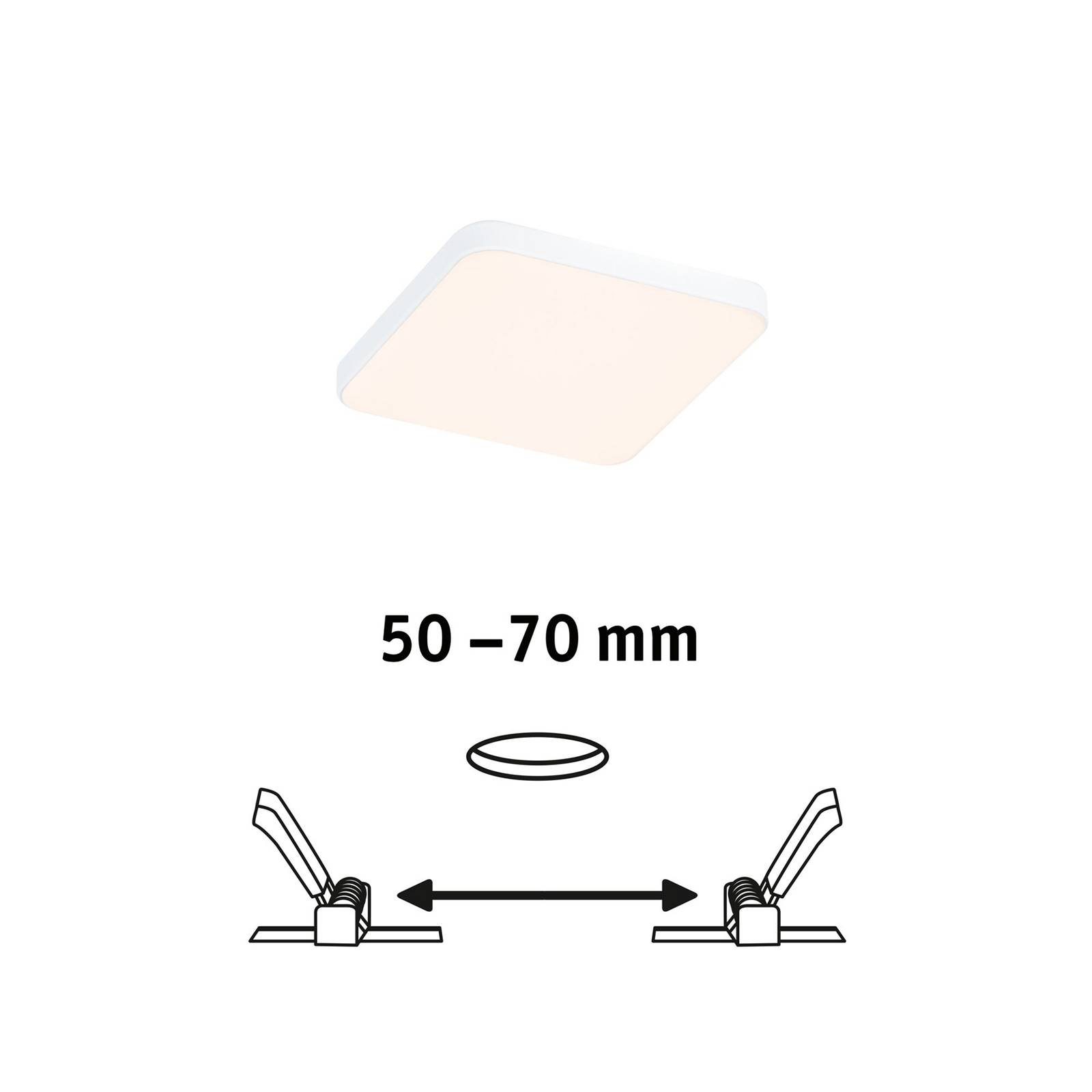 Paulmann Veluna Edge LED IP44 3 000 K 9x9cm