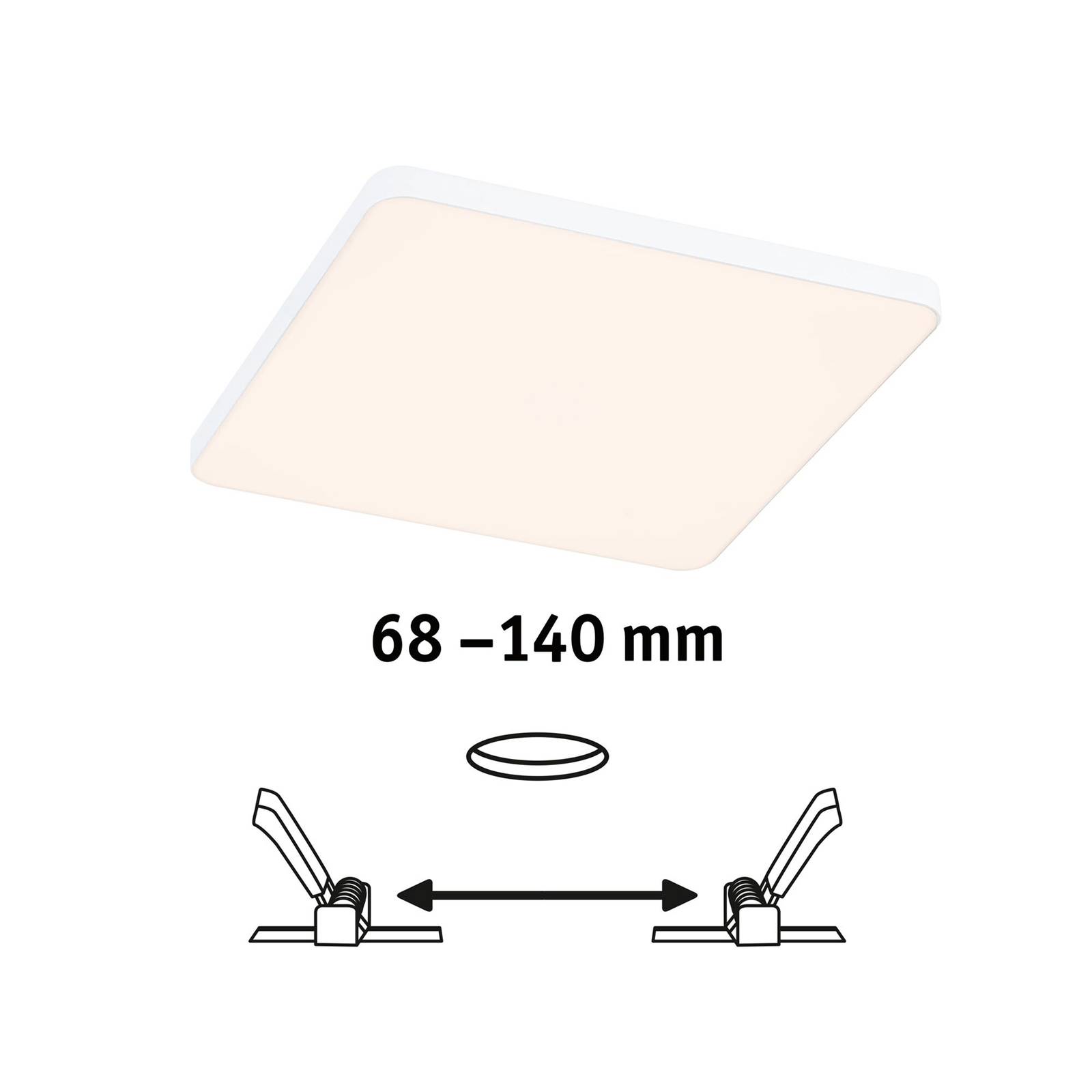 Paulmann Veluna Edge LED IP44 kątowa 16x16cm