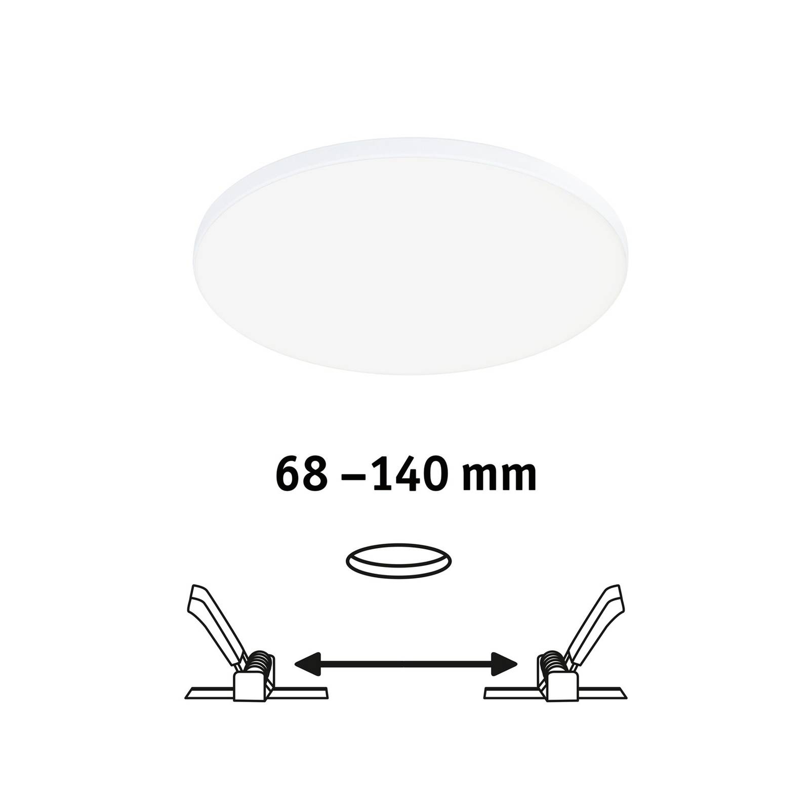 Paulmann Veluna Edge LED montaż IP44 4 000 K Ø16cm