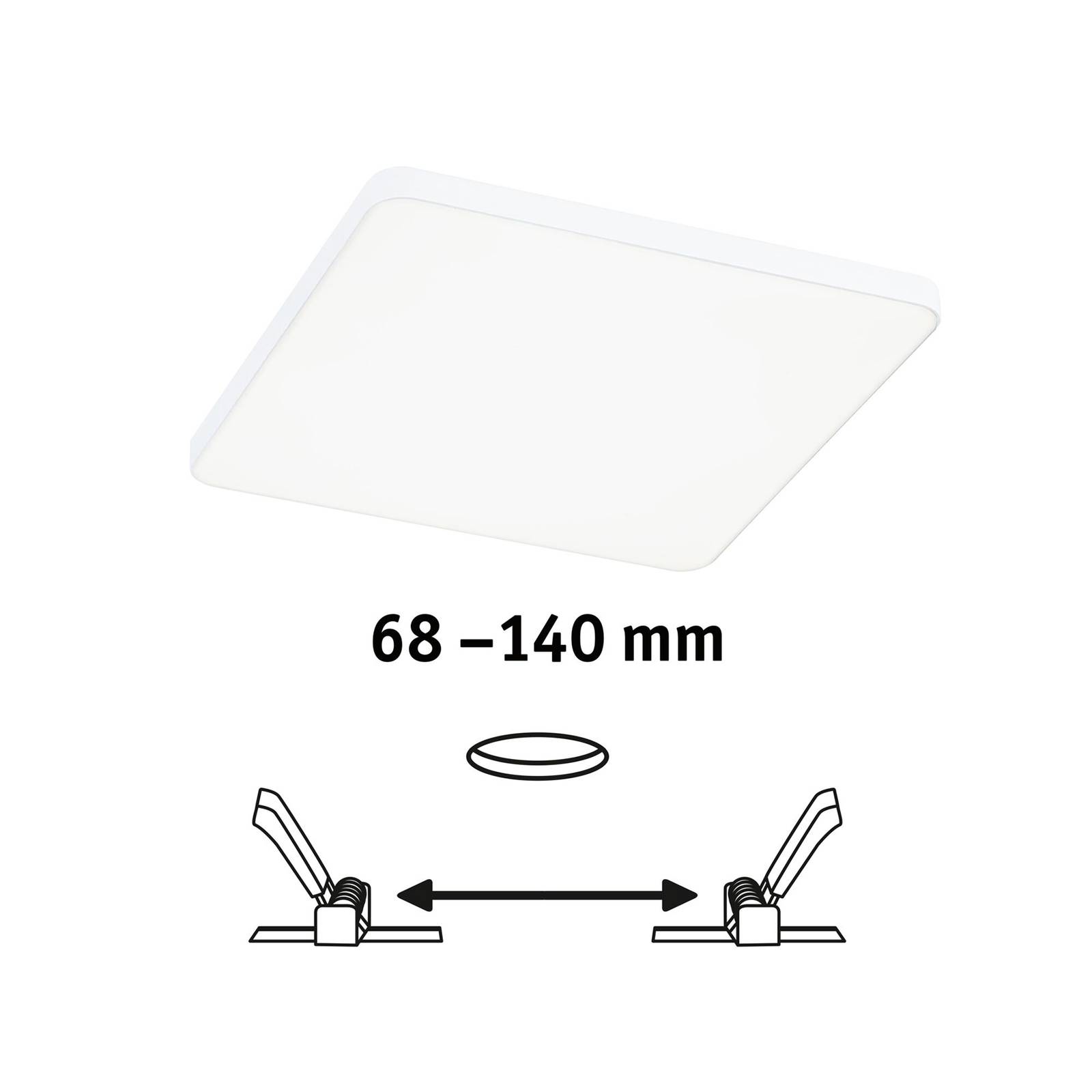 Paulmann Veluna Edge LED IP44 4000K kątowa 16x16cm