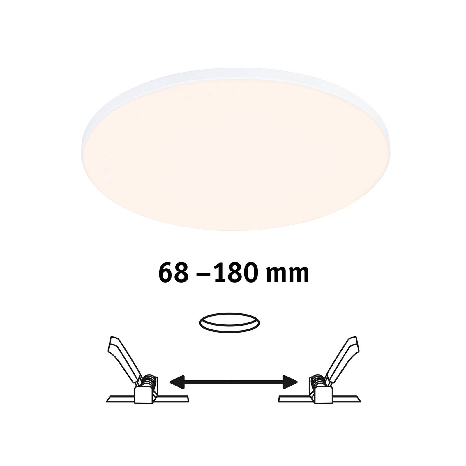 Paulmann Veluna Edge IP44 3 000 K Ø 20cm