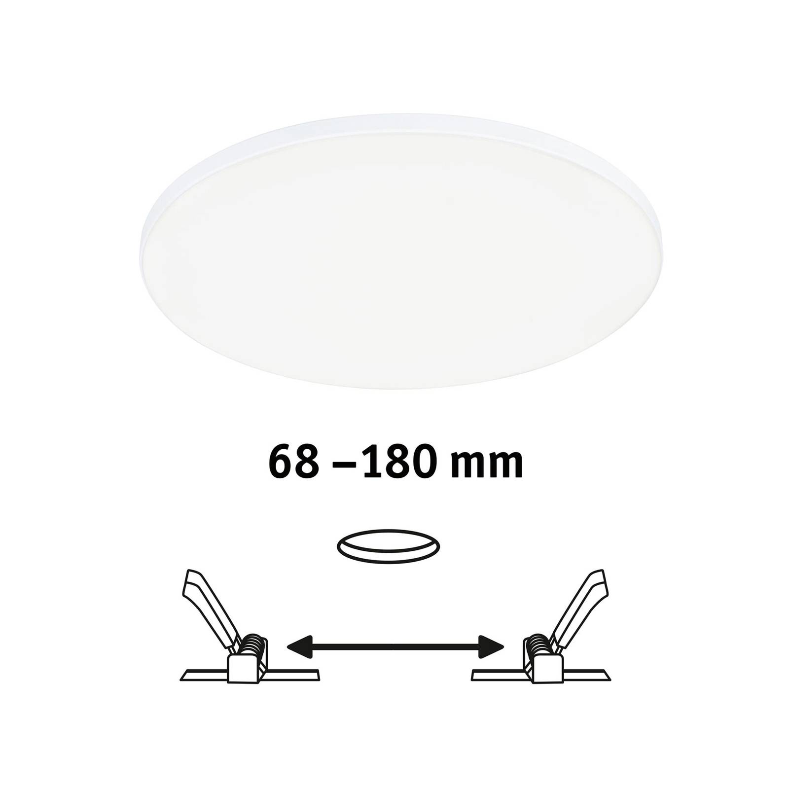 Paulmann Veluna Edge IP44 4 000K Ø 20cm