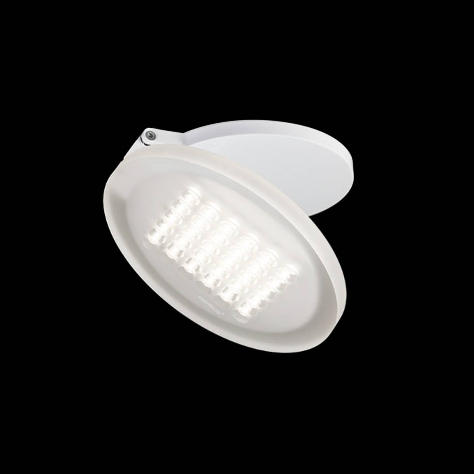 Nimbus Lampa sufitowa LED Modul R 36 TT, możliwość ściemniania, biały / opal, salon / jadalnia, tworzywo sztuczne, nowoczesny