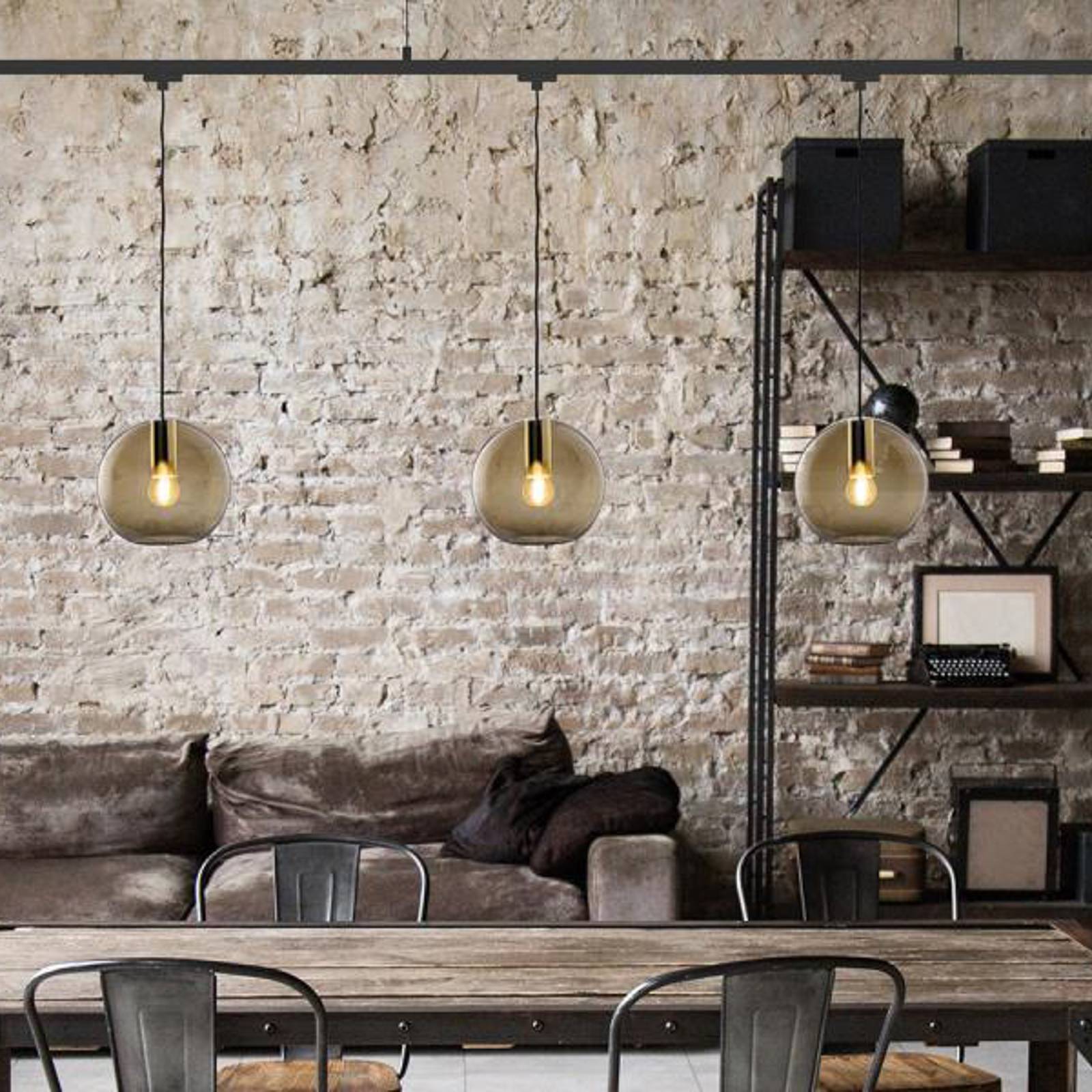 Szklany klosz Loon Ball Mini, Ø 18 cm, szary dym