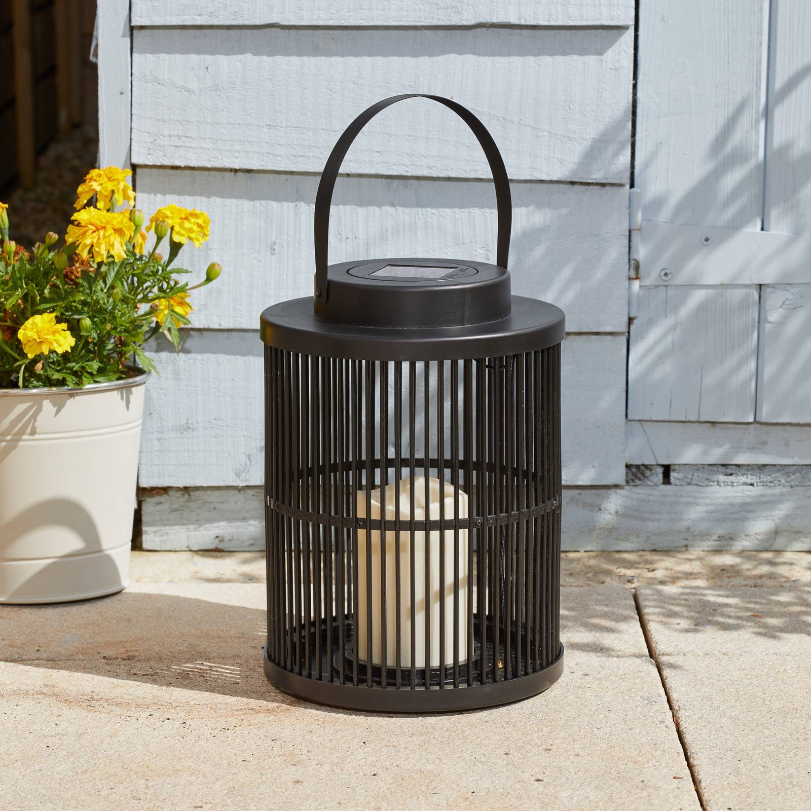 Lampa solarna LED Urbane, czarna, 25 cm
