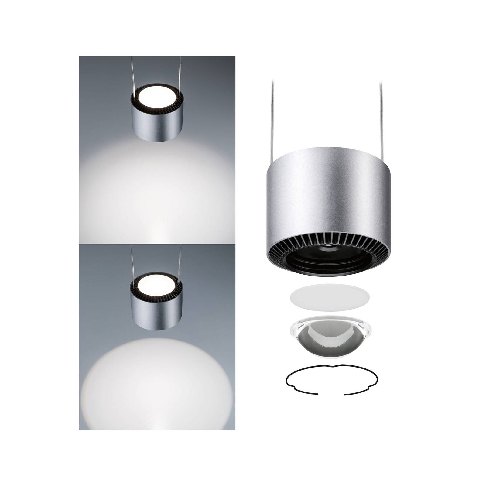 Paulmann URail Aldan wisząca LED 4 000 K chrom mat