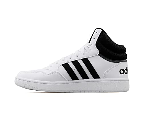 adidas Hoops 3.0 Mid, Trampki męskie, Core Black Core Black Ftwr White, 42.5 EU