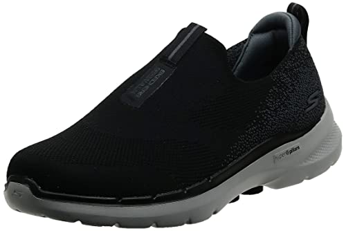 Skechers Męskie trampki GO Walk 6, czarne, 11 UK, Czarny, 46 EU