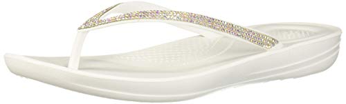 Fitflop Iqushion Sparkle, japonki damskie, Biały Urban White 194, 41 EU