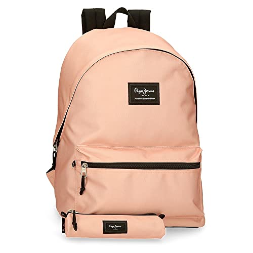 Pepe Jeans Aris Plecak na laptopa i torba szkolna 15,6 cala różowy 31 x 44 x 17,5 cm poliester 23,87 l, różowy, plecak na laptopa + torba szkolna, różowy, Plecak na laptopa + etui szkolne