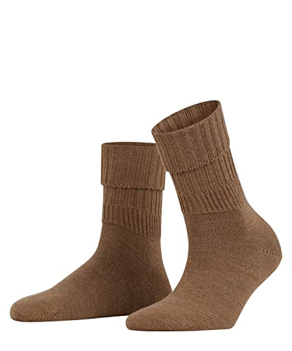 FALKE Striggings Rib Skarpetki damskie wełniane merynosy białe czarne Plus grube, oddychające, bez wzoru na zimę, 1 para
