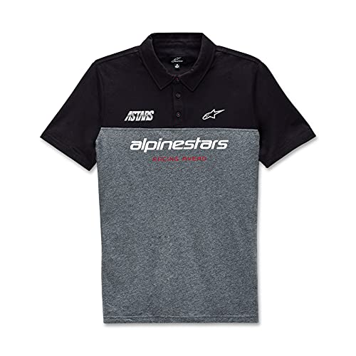 Alpinestars Męska koszulka polo Paddock Czarny/ciemny wrzosowy S