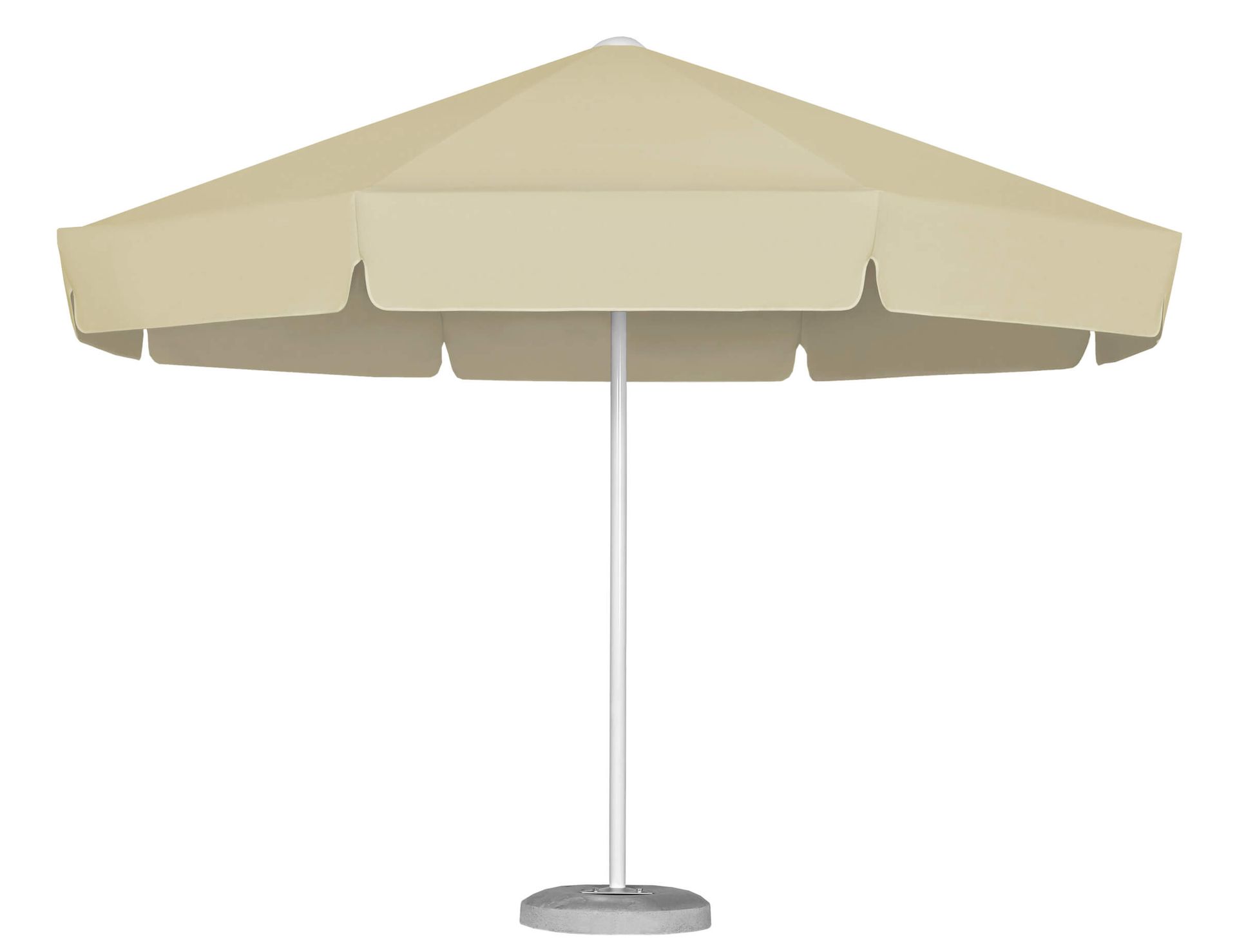 Parasol ogrodowy Rodos 3,5 m Poliester Naturalny