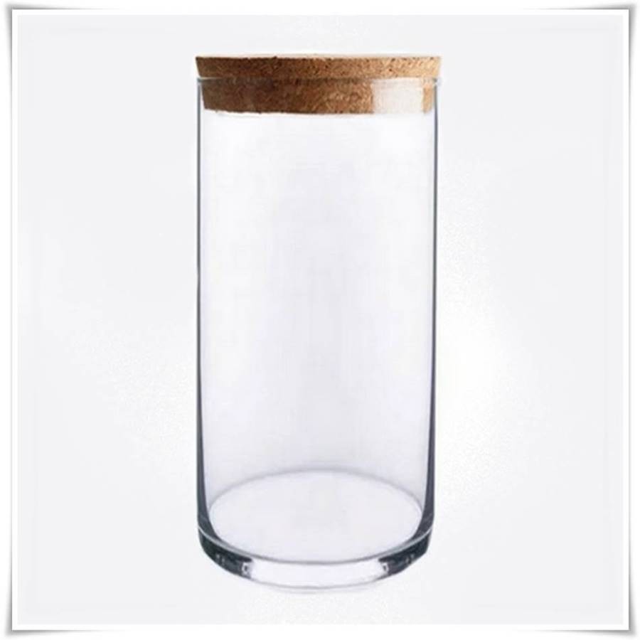 Pojemnik szklany cylinder H-30 cm D-15 cm z korkiem