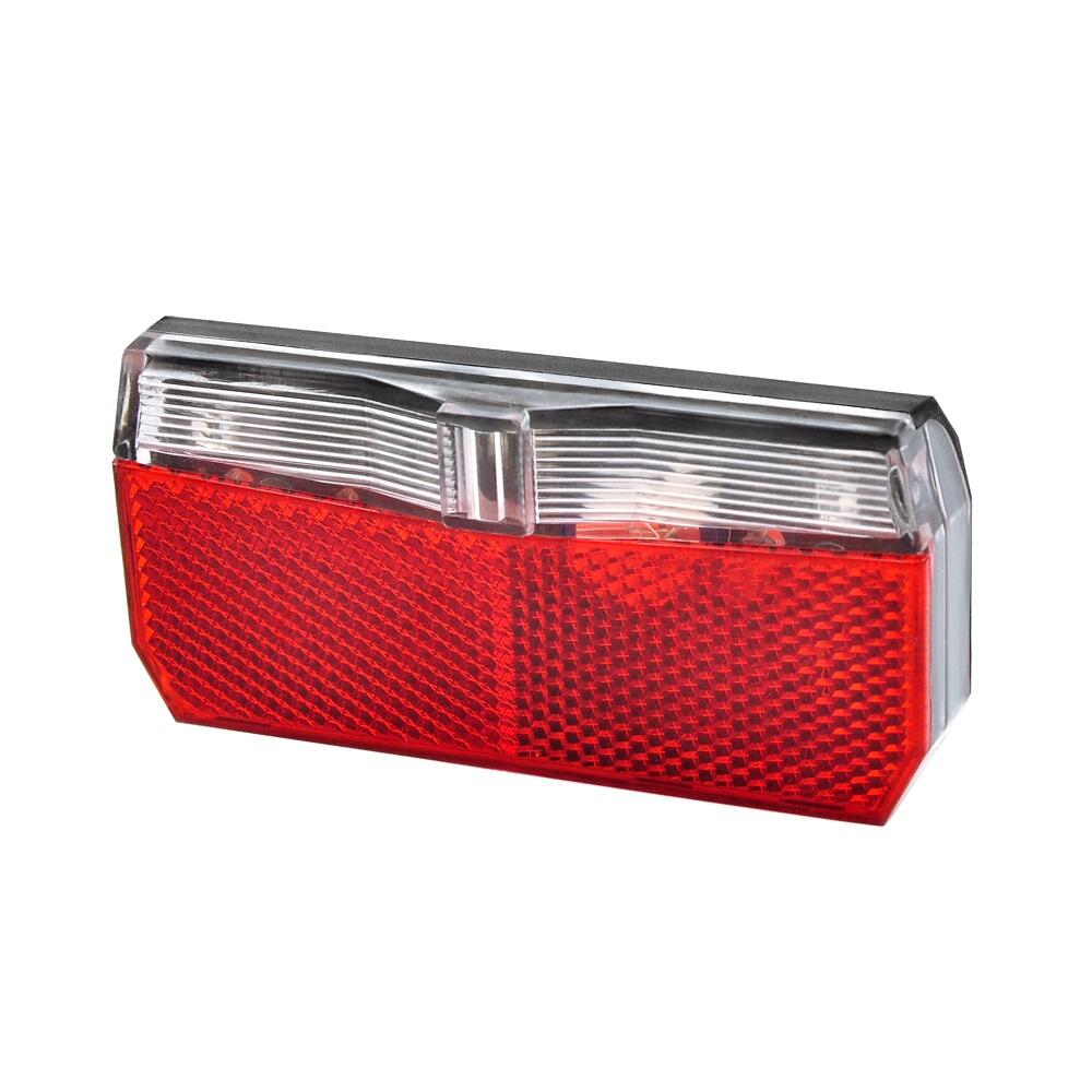 Fischer dorosłych dynamo LED światło tylne bagażnik, czerwony, One Size 85313