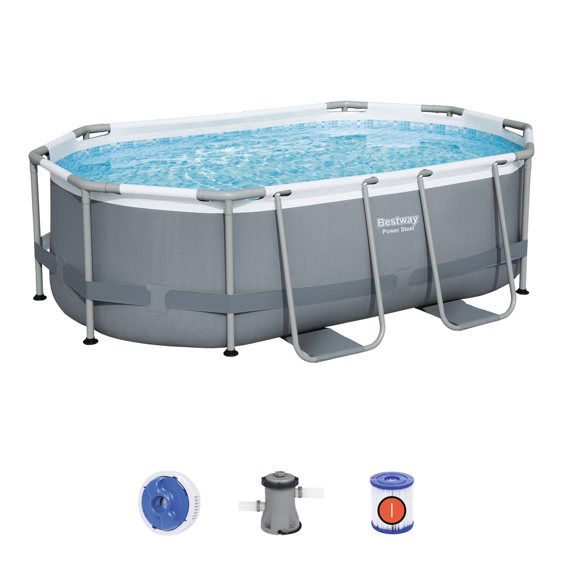 Bestway Basen ogrodowy stelażowy 305 x 200 x 84 10w1 5614A 5614A