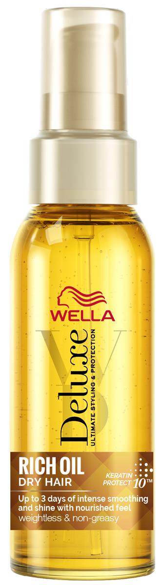 Wella Deluxe Rich Oil bogaty olejek do włosów suchych i zniszczonych, 100 ml