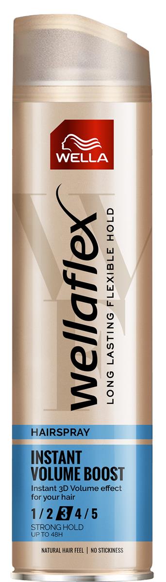 Wella Wellaflex Instant Volume Boost, lakier do włosów, 250ml