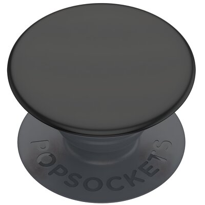 PopSockets PopSockets: PopGrip Basic  wysuwana podstawa i uchwyt do smartfonów i tabletów [Top niewymienny]  czarna