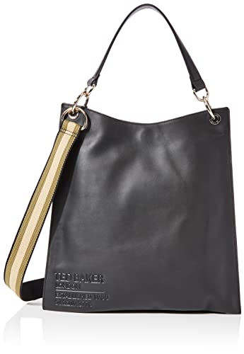 Ted Baker Damska torebka hobo z logo DARCITA, czarna, jeden rozmiar, Czarny