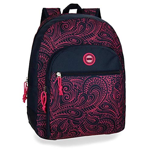 Movom Paisley plecak dostosowany do wózka wielokolorowy 33 x 44 x 13,5 cm poliester 0 24,5 l, Wielobarwny (wielobarwny), 55 centimeters, Plecak szkolny