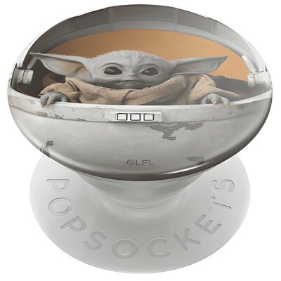 PopSockets PopSockets PopGrip - Rozkładany uchwyt i podstawka do telefonów oraz tabletów z wymiennymi krążkami PopTops - The Child Pod (Baby Yoda) 101295