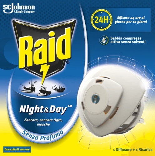 Raid Night & Day - Elektrofumigator owadobójczy z wymiennym wkładem