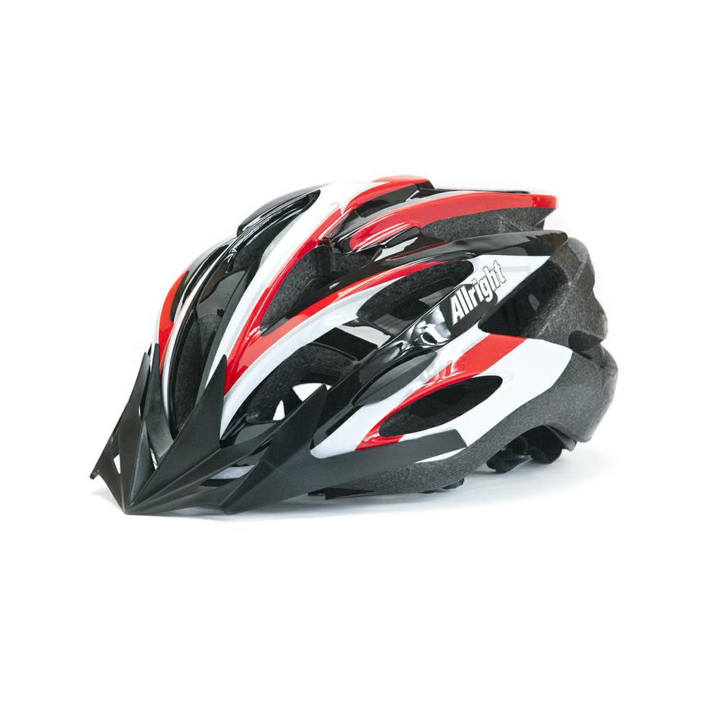 KASK ROWEROWY ALLRIGHT MOVE r. L MV88 biało/czarno/czerwony