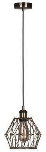 Cameleon - lampa wisząca 1 płomienna czarna 337401-29
