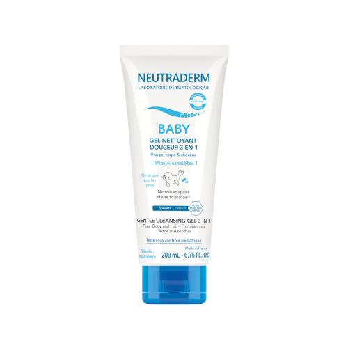 NEUTRADERM BABY Łagodny żel myjący 3w1, 200ml - >>> DARMOWA od 99zł 