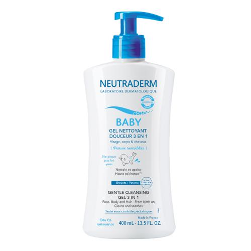 NEUTRADERM BABY Łagodny żel myjący 3w1, 400ml
