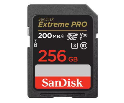 SanDisk SDXC 256GB Extreme Pro 200/140 MB/s V30 UHS-I U3