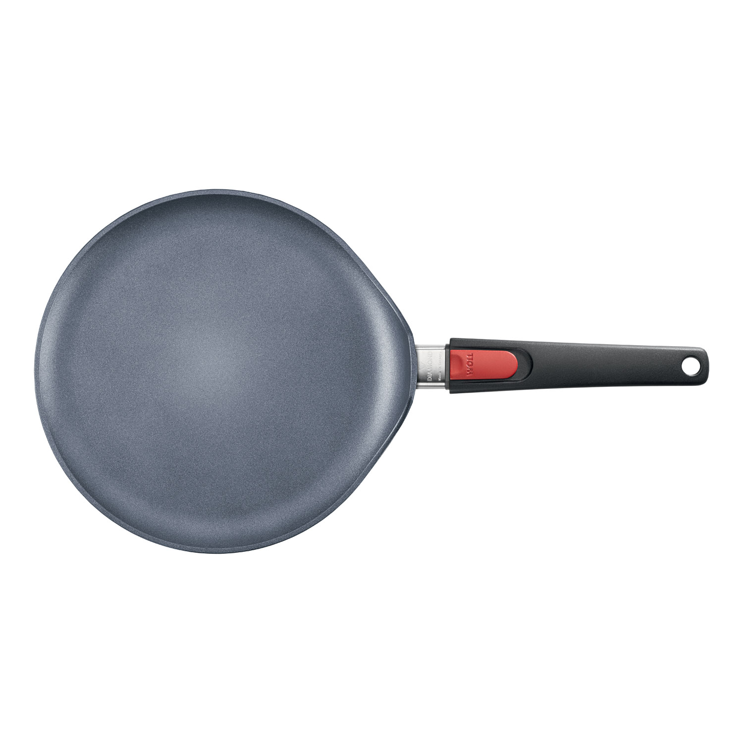 Woll Z WEŁNY z odlewanego 1226dps Diamond Lite Crpe patelnia ze zdejmowanym rozdzielacz wraz z Crpe i  użytkowników końcowych, płaski z trzonkiem, średnica 26 cm 1226DPS