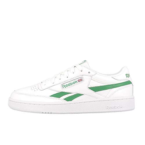 Reebok Club C Revenge Mark trampki męskie, Biały, biały, zielony (Glen Green), 34 EU