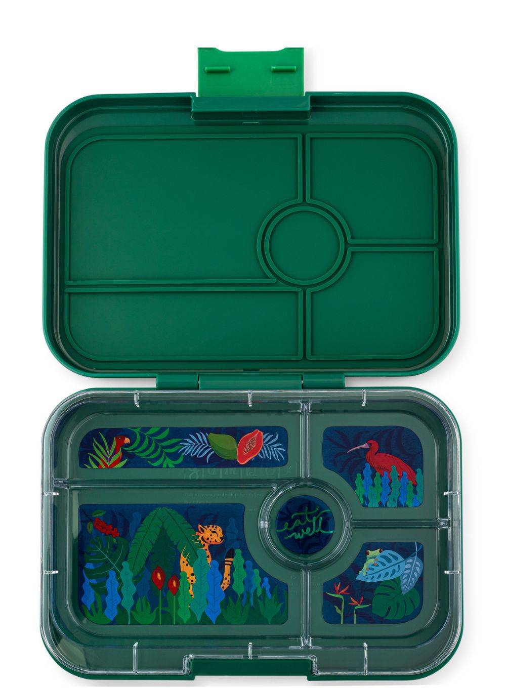 Lunchbox do szkoły XL Yumbox Tapas 5 sekcji - Greenwich green / jungle