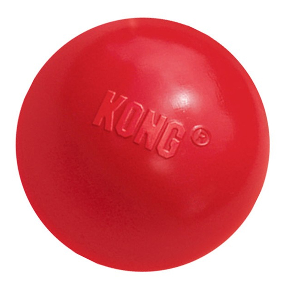 KONG piłka z otworem na przysmaki, rozmiar M/L, 7,5 cm, piłka dla psa| Dostawa i zwrot GRATIS od 99 zł