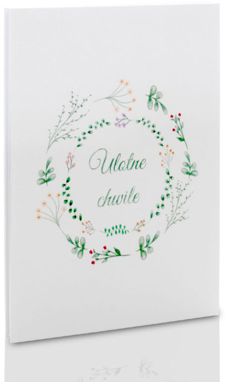 Album harmonijka na zdjęcia 15x23 Ulotne chwile (5 białych kart)