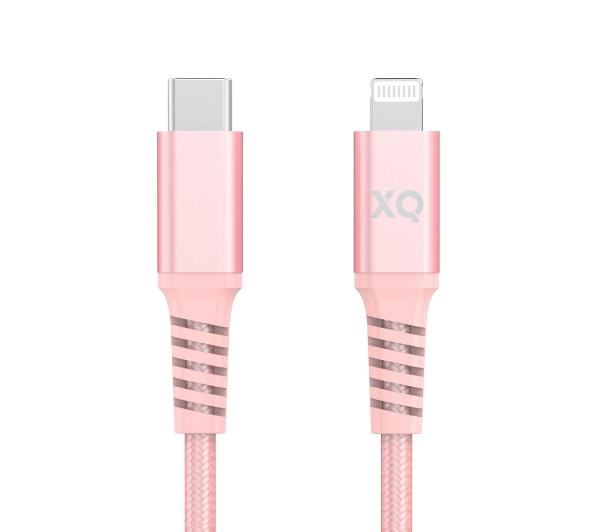 Xqisit Kabel USB Typ-C Lightning 2m Różowy