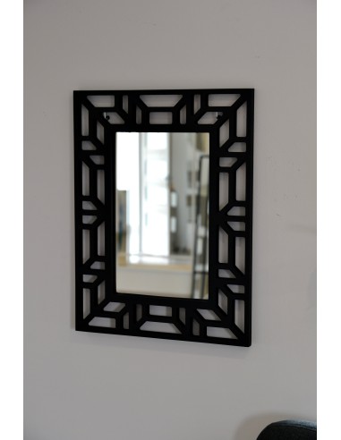Lustro w ażurowej dekoracyjnej ramie MDF ROZEL- kolor ramy do wyboru, Wymiary: 80x106