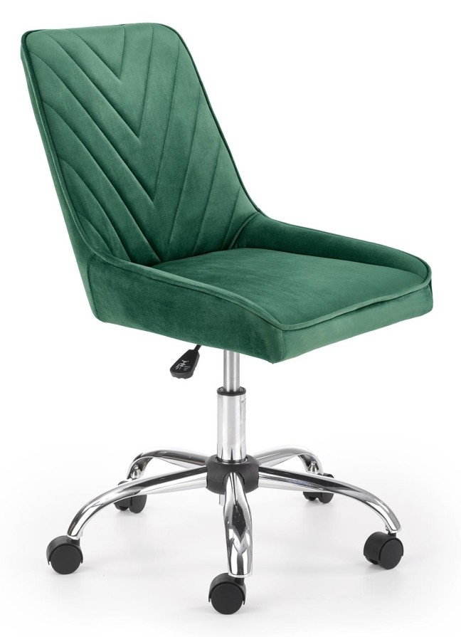 Fotel welurowy RICO ciemny zielony