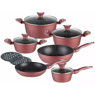 Zestaw Garnków Granitowych 12 el Indukcja 7423 Re