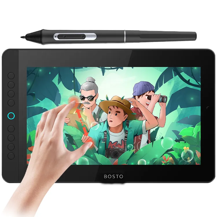 Bosto Tablet graficzny BT-12HDK-T 11.6'' LCD z panelem dotykowym piórem