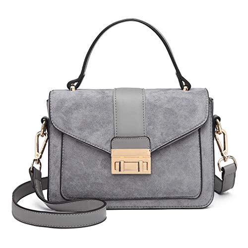 Miss Lulu Torebka mała torebka z uszami, elegancka torba na ramię Shopper, Lb6872 Gy, S