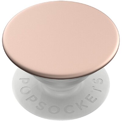PopSockets PopGrip  wysuwany cokół i uchwyt do smartfonów i tabletów z wymiennym topem  różowe złoto aluminium