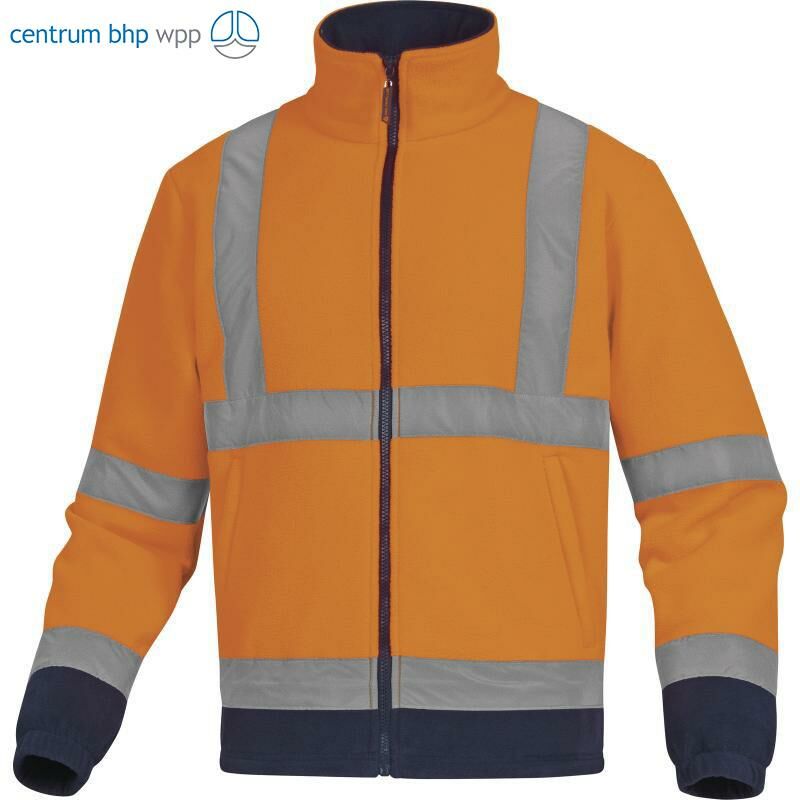 BLUZA OSTRZEGAWCZA DELTA PLUS Z POLARU ZENITH KLASA II; POMARAŃCZOWY