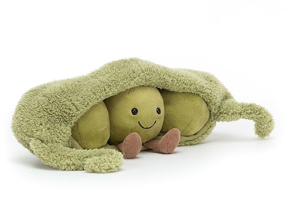 MASKOTKA Uśmiechnięty groszku w strąku - WARZYWA z JELLYCAT 26 cm